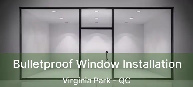  Bulletproof Window Installation Virginia Park - QC
