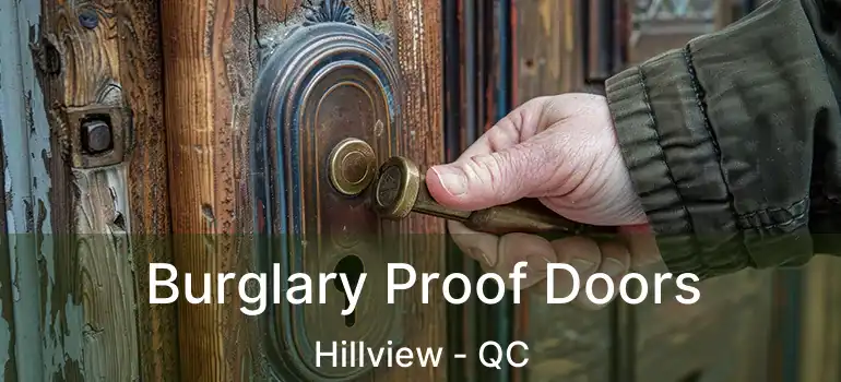  Burglary Proof Doors Hillview - QC