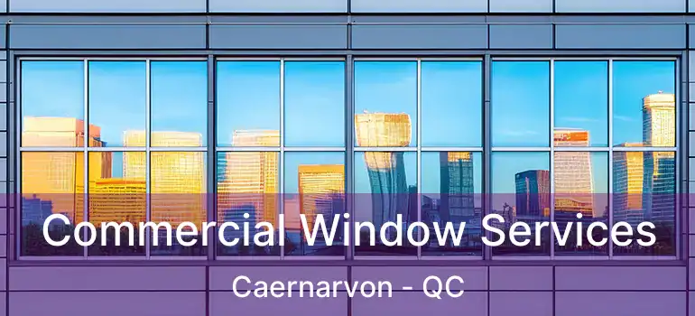  Commercial Window Services Caernarvon - QC