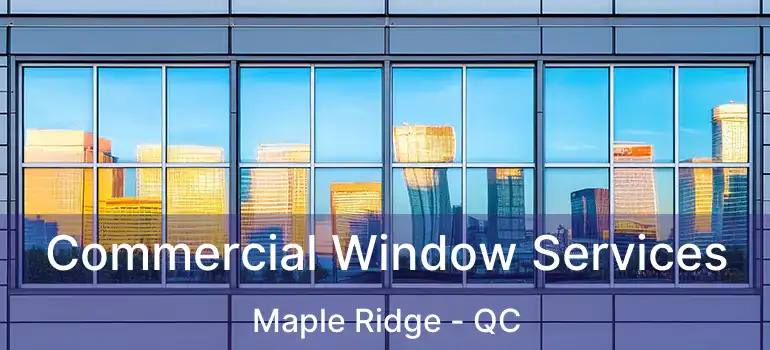  Commercial Window Services Maple Ridge - QC