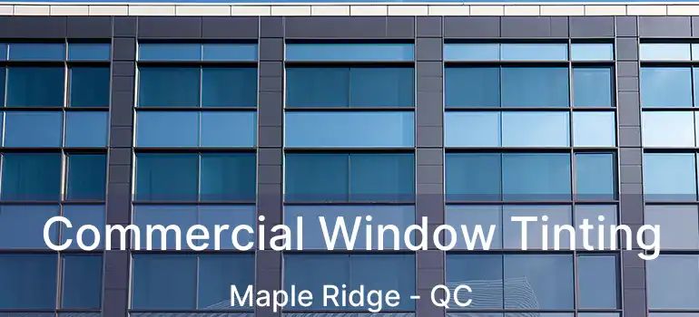  Commercial Window Tinting Maple Ridge - QC