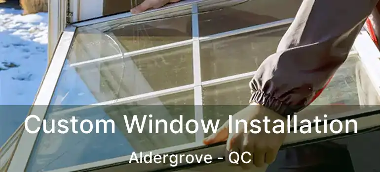  Custom Window Installation Aldergrove - QC