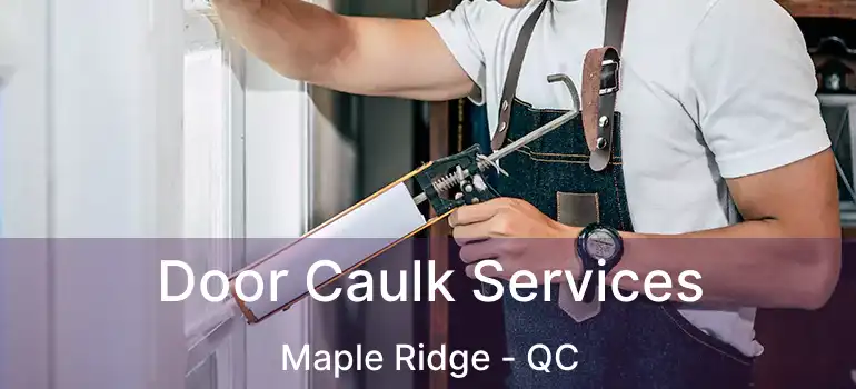  Door Caulk Services Maple Ridge - QC