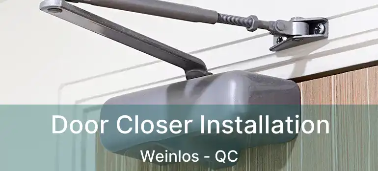  Door Closer Installation Weinlos - QC