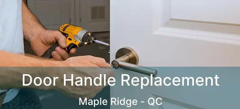  Door Handle Replacement Maple Ridge - QC