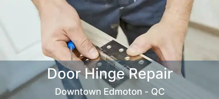  Door Hinge Repair Downtown Edmoton - QC