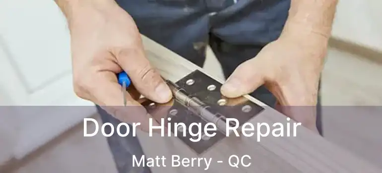  Door Hinge Repair Matt Berry - QC