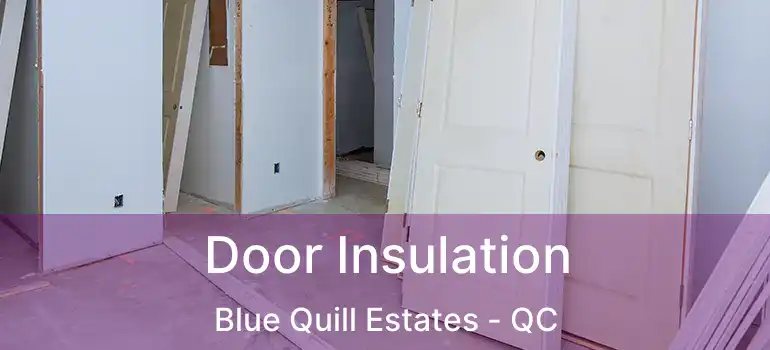  Door Insulation Blue Quill Estates - QC