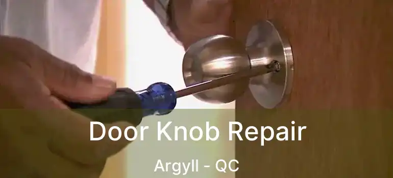  Door Knob Repair Argyll - QC