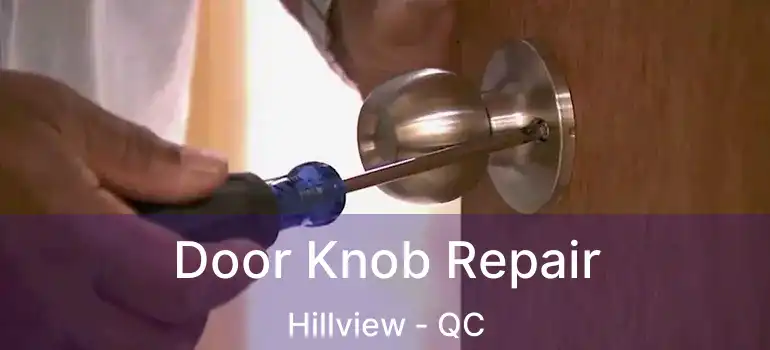  Door Knob Repair Hillview - QC