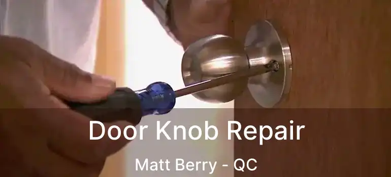  Door Knob Repair Matt Berry - QC