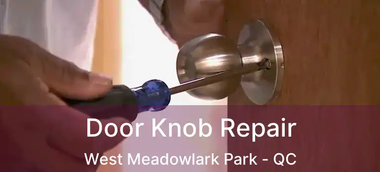  Door Knob Repair West Meadowlark Park - QC