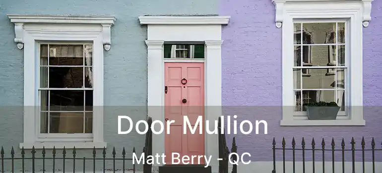  Door Mullion Matt Berry - QC