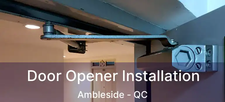  Door Opener Installation Ambleside - QC