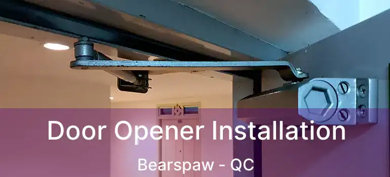  Door Opener Installation Bearspaw - QC