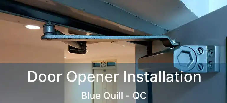  Door Opener Installation Blue Quill - QC