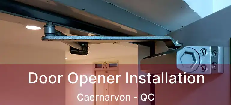  Door Opener Installation Caernarvon - QC
