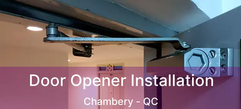 Door Opener Installation Chambery - QC