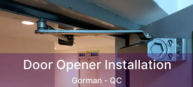  Door Opener Installation Gorman - QC