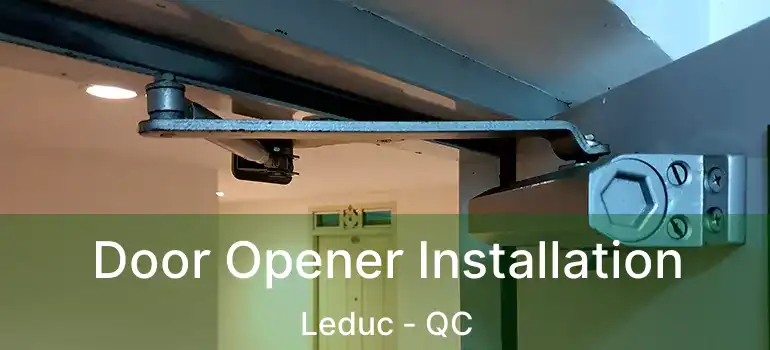  Door Opener Installation Leduc - QC