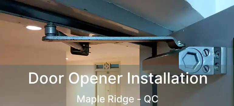  Door Opener Installation Maple Ridge - QC