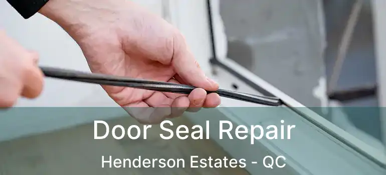  Door Seal Repair Henderson Estates - QC