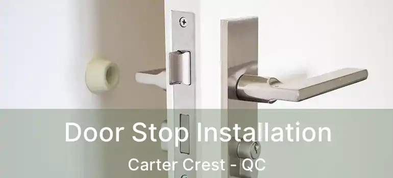  Door Stop Installation Carter Crest - QC