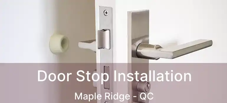  Door Stop Installation Maple Ridge - QC