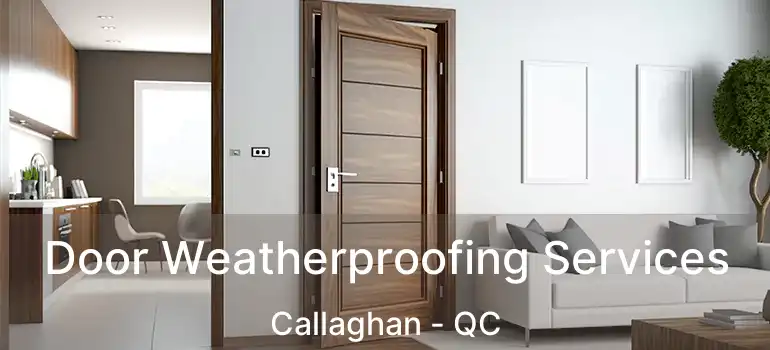  Door Weatherproofing Services Callaghan - QC