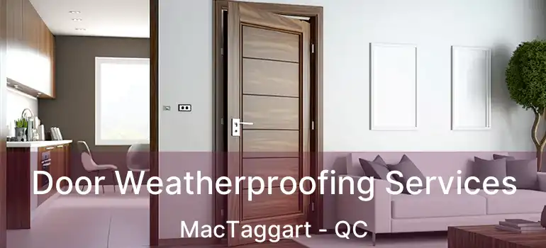  Door Weatherproofing Services MacTaggart - QC