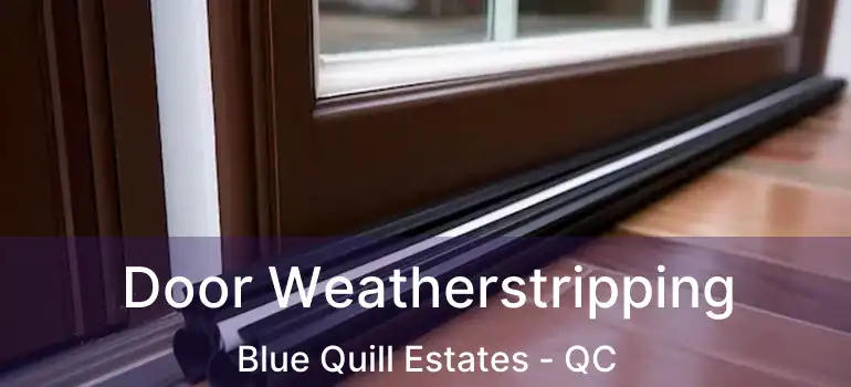  Door Weatherstripping Blue Quill Estates - QC