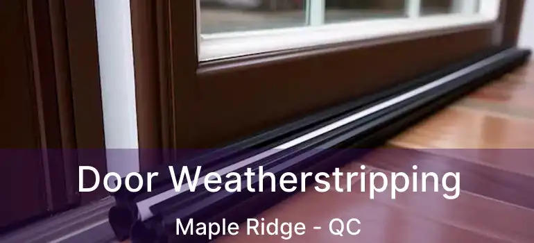  Door Weatherstripping Maple Ridge - QC