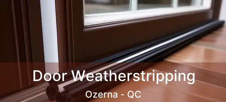  Door Weatherstripping Ozerna - QC