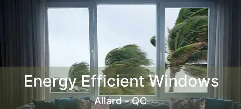  Energy Efficient Windows Allard - QC