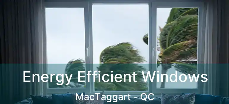  Energy Efficient Windows MacTaggart - QC