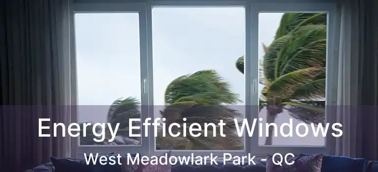  Energy Efficient Windows West Meadowlark Park - QC