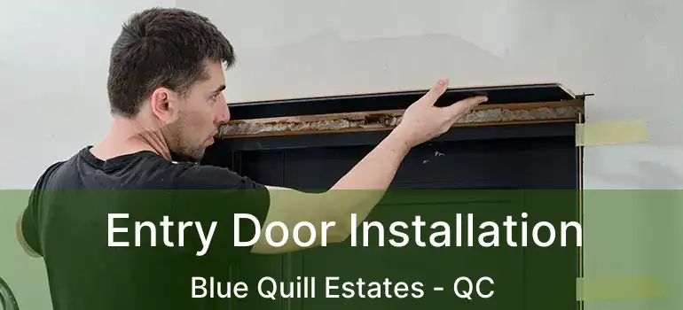  Entry Door Installation Blue Quill Estates - QC
