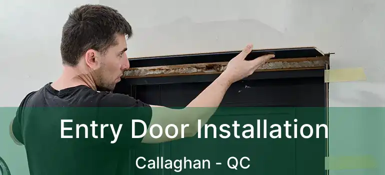  Entry Door Installation Callaghan - QC