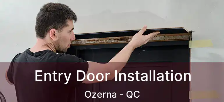  Entry Door Installation Ozerna - QC
