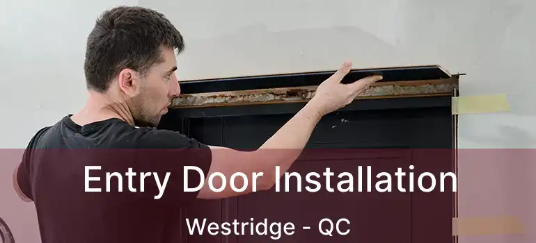  Entry Door Installation Westridge - QC