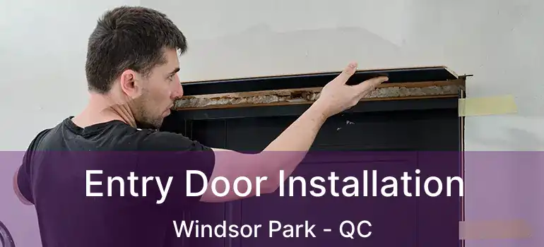  Entry Door Installation Windsor Park - QC