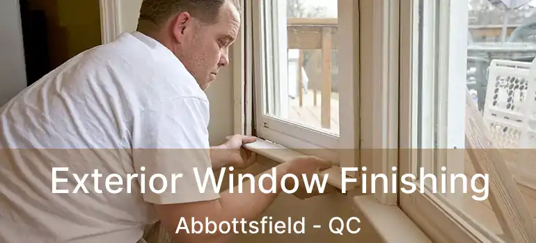  Exterior Window Finishing Abbottsfield - QC