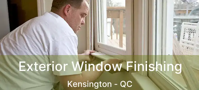  Exterior Window Finishing Kensington - QC