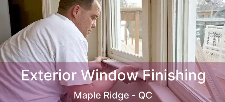  Exterior Window Finishing Maple Ridge - QC
