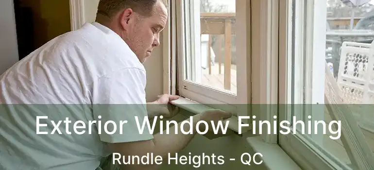  Exterior Window Finishing Rundle Heights - QC