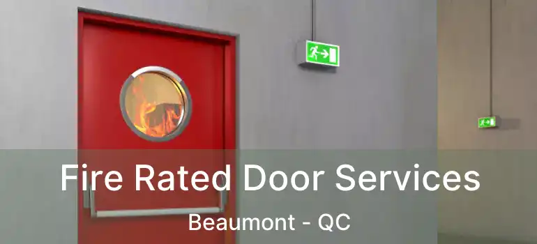  Fire Rated Door Services Beaumont - QC