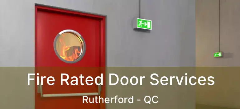  Fire Rated Door Services Rutherford - QC