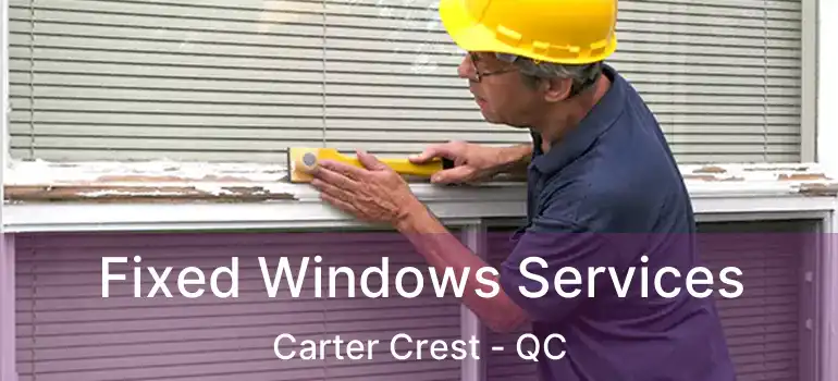  Fixed Windows Services Carter Crest - QC