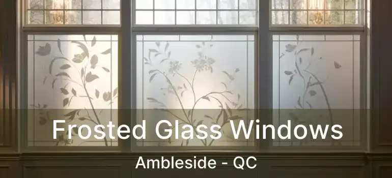  Frosted Glass Windows Ambleside - QC