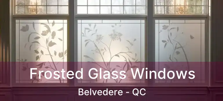  Frosted Glass Windows Belvedere - QC